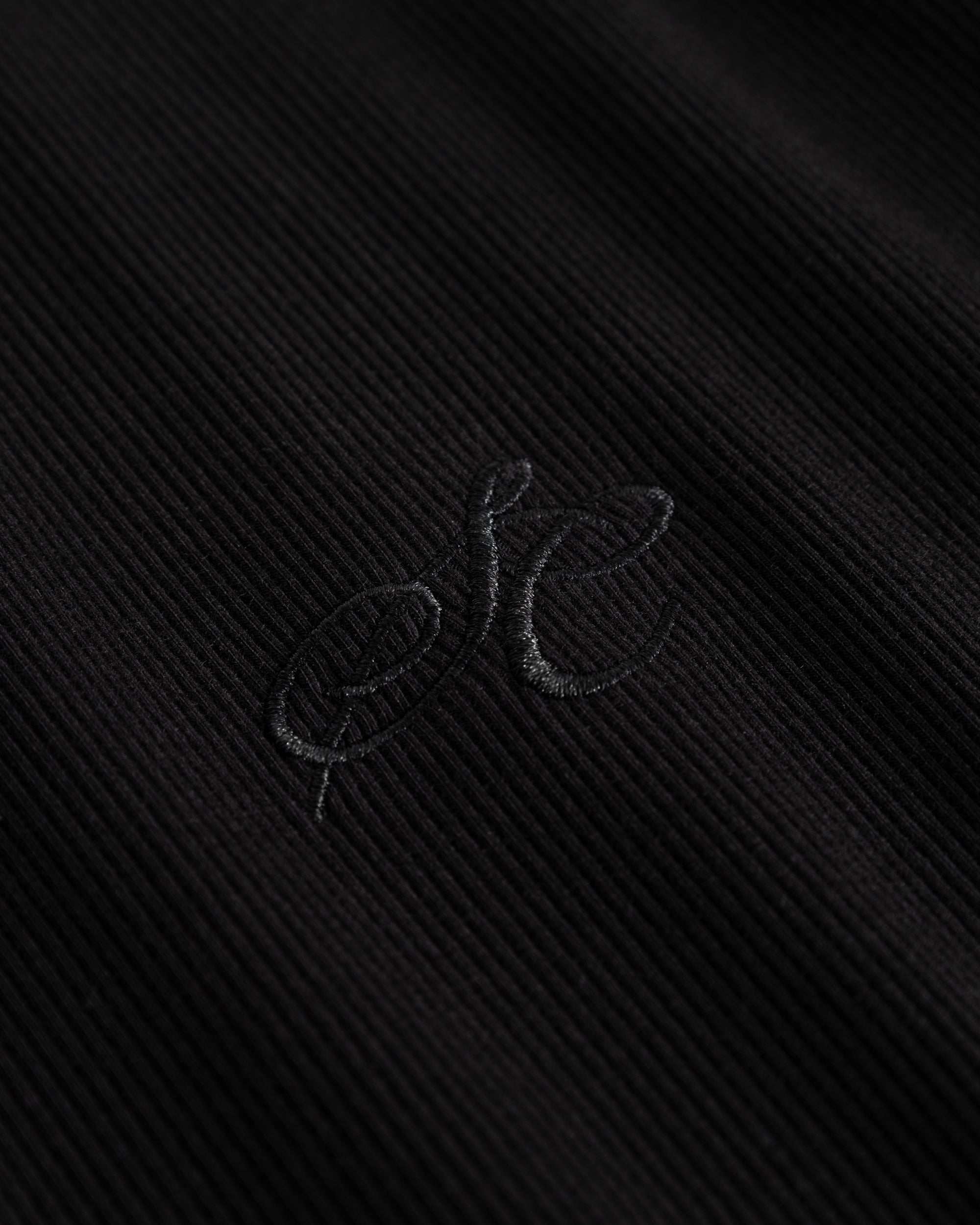 Henley Long Sleeve Black